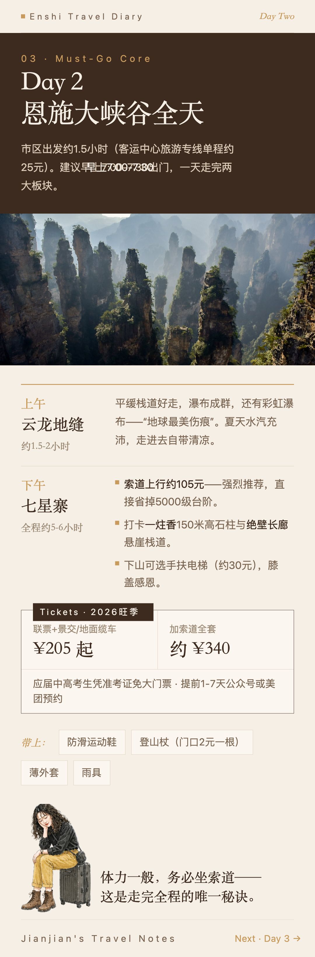 恩施3天2晚旅行日记（6页长图）第 4 张