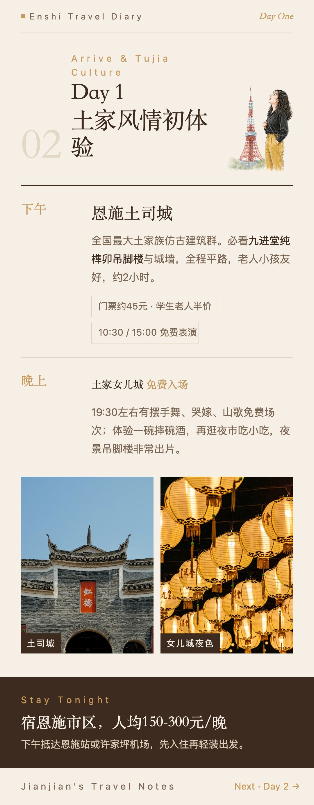 恩施3天2晚旅行日记（6页长图）第 3 张